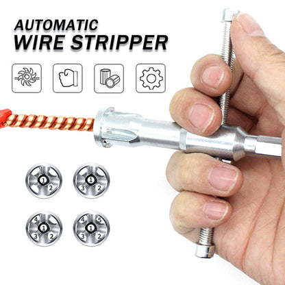 Electrician Automatic Wire Stripper Twisted Wire Tool Quick Stripper Line Cable Peeling Twisting Connector TXTB1