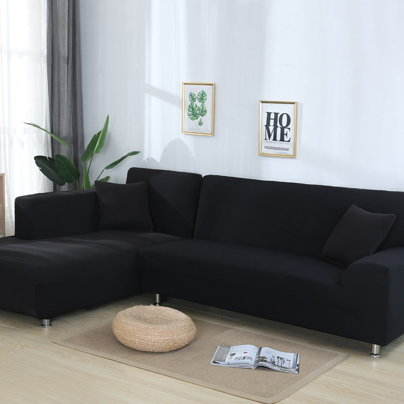 Solid color sofa cover, elastic tight package, full cover, fabric sofa cover, sofa cushion, sofa cover