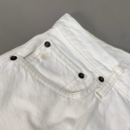 ETICA Tyler High Waist Straight Leg Ankle jeans Vintage White Size 27 EW180114A