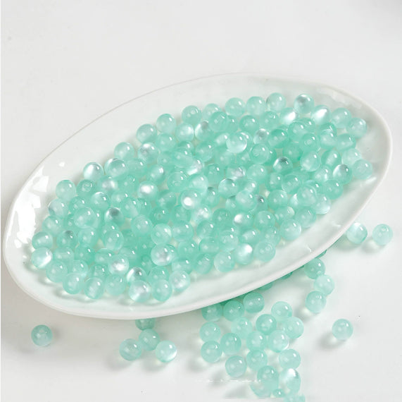 Resin Beads Cat Eye Round Beads Ornament