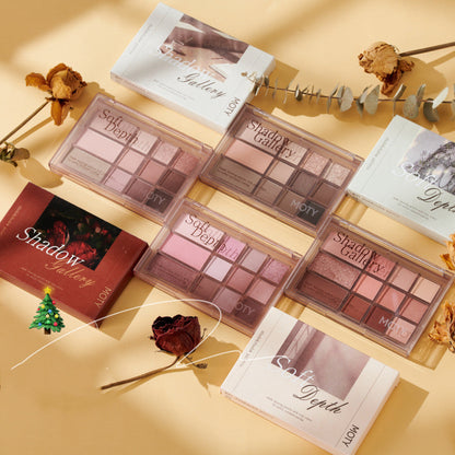Earth Color Shimmer Matte Eye Shadow Plate