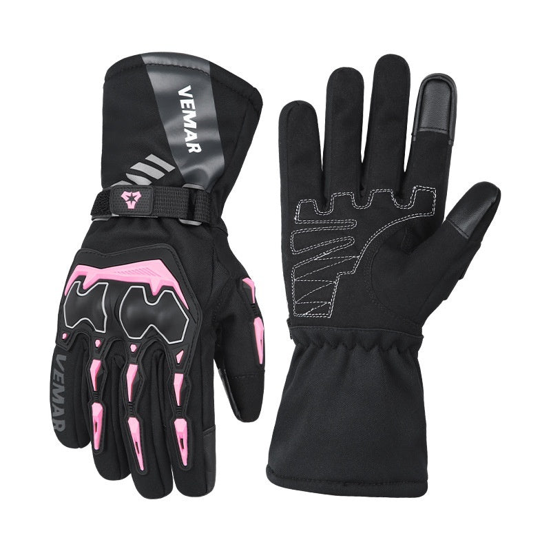 Mens Winter Waterproof And Warm Motorcycle Riding Gloves