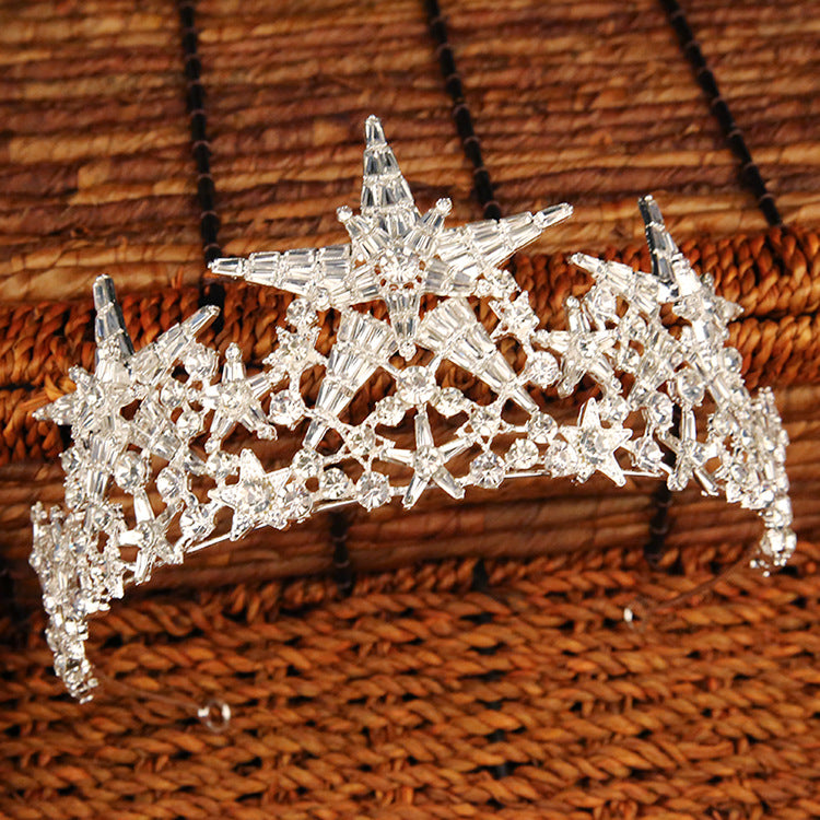 Bridal Wedding Crystal Crown Wedding Dress Birthday Shoot Accessories