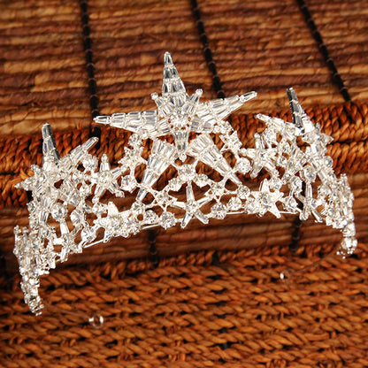 Bridal Wedding Crystal Crown Wedding Dress Birthday Shoot Accessories