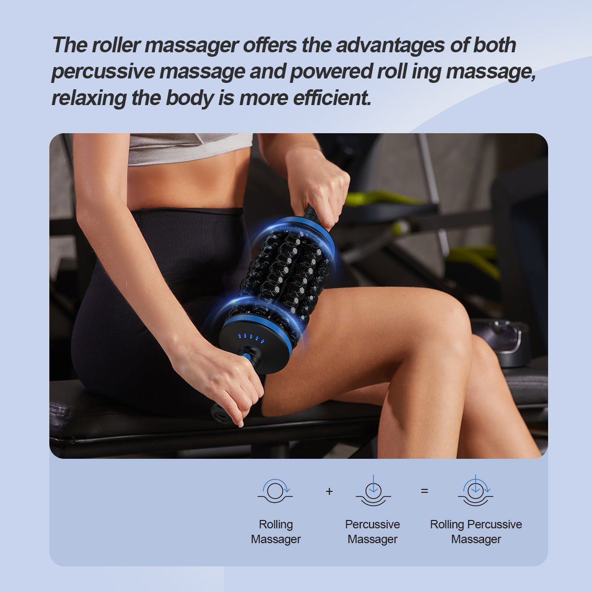 Muscle Relaxation Handheld Electric Rollers Massager Back Foot Leg Massager
