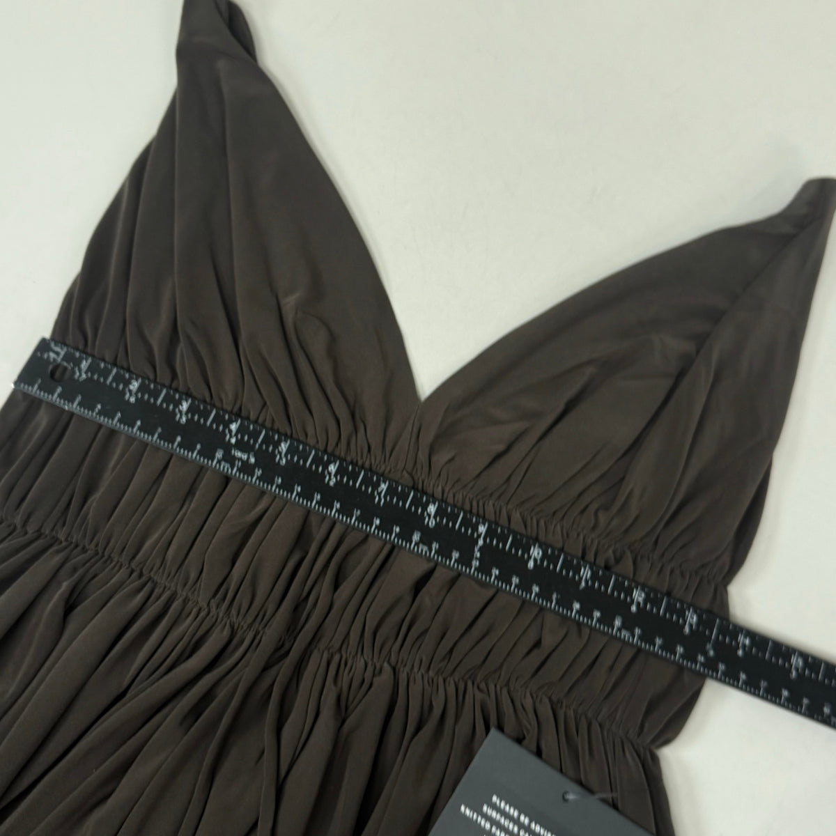 NORMA KAMALI Goddess Dress Unlined Women's Sz M/38 Chocolate KK3233PL292028