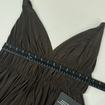 NORMA KAMALI Goddess Dress Unlined Women's Sz M/38 Chocolate KK3233PL292028