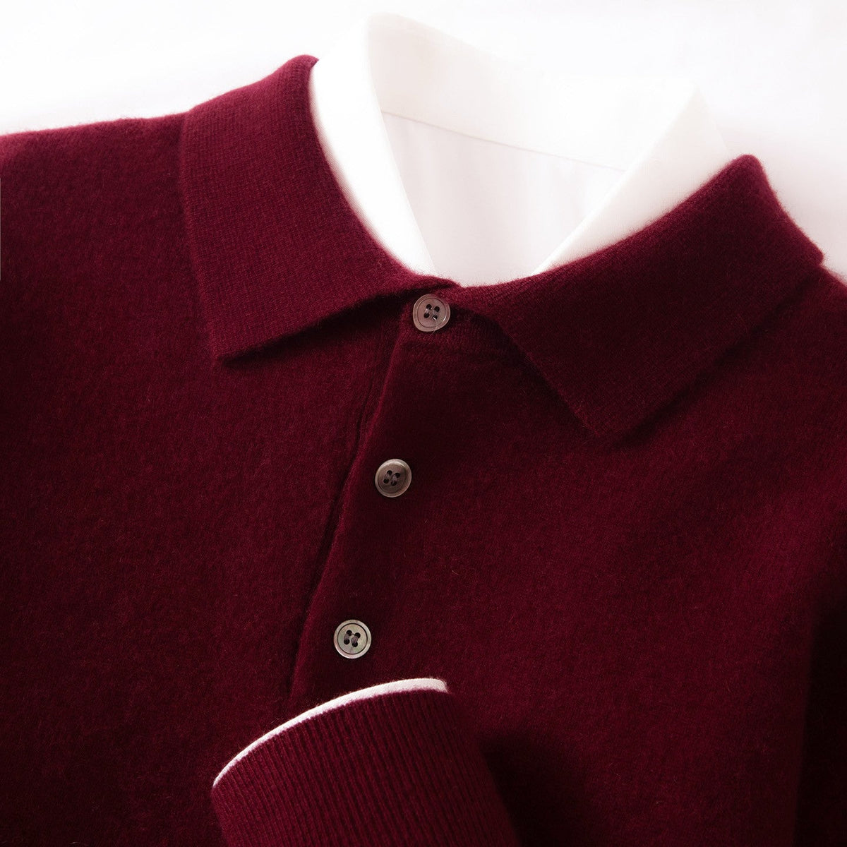 Mens Polo-Neck Business-Casual Knitted Base Layer New Arrival
