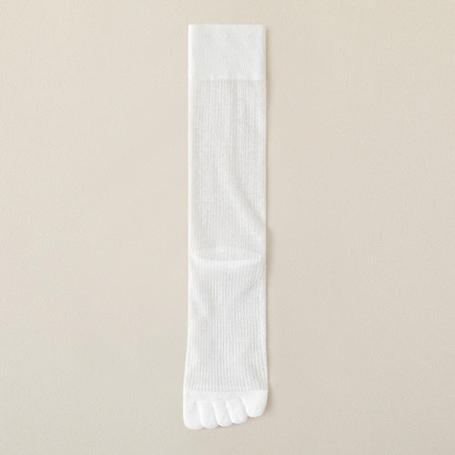 Five-toe Socks For Women Summer Thin Mid-calf Socks Sweat-absorbing And Deodorant