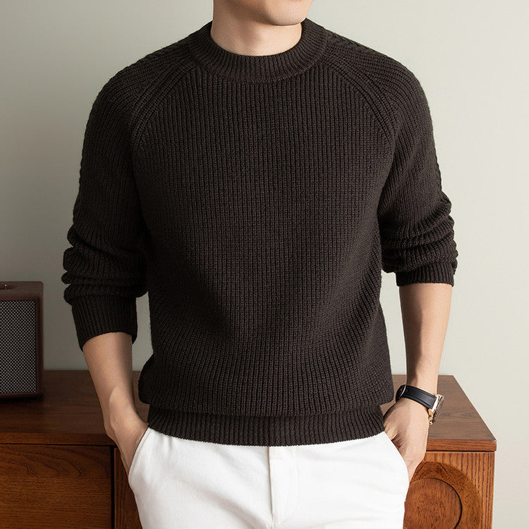 Round Neck Solid Color Trendy Comfortable And Soft