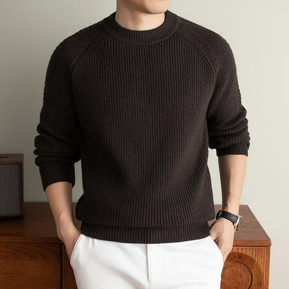 Round Neck Solid Color Trendy Comfortable And Soft