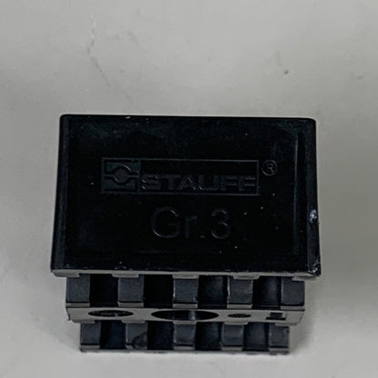 STAUFF (25 PACK) Clamp Body Sz 3D O19mm Twin Series Polypropylene 319/19-PP-BK