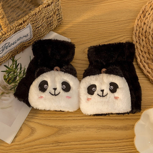 Cartoon Versatile Fleece-lined Warm Gloves