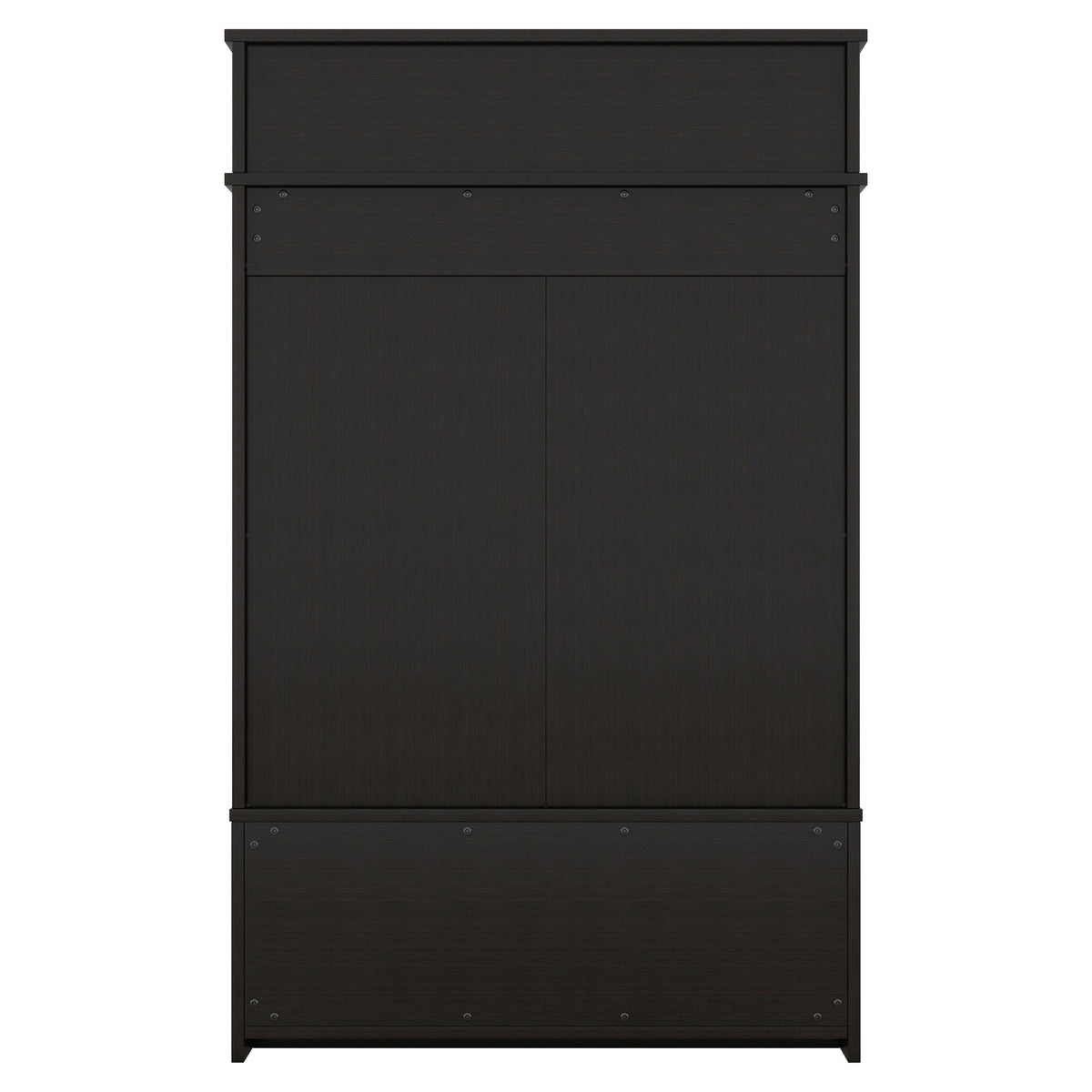 Hall tree with roof rack and storage platform, corridor shoe cabinet with sliding door, clothes hanger with 5 hooks black