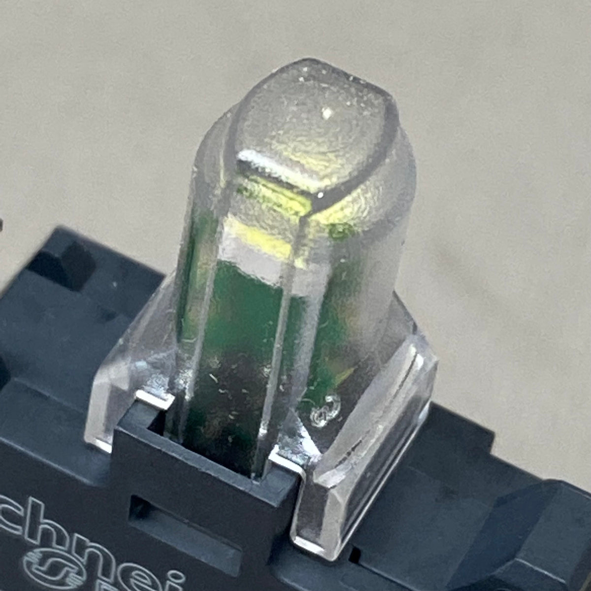 SCHNEIDER ELECTRIC Snap In Light Module Push Button 1.8"x1.3"x0.4" Black ZBVG1