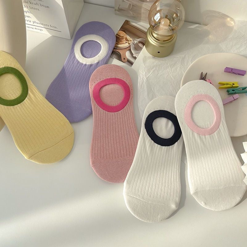 Dopamine Invisible Socks-Mixed Color-1 Pair