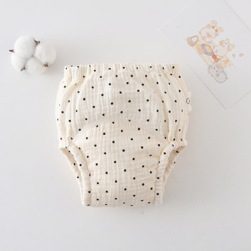 Gauze Cotton Baby's Ring Urine Training Pants Pure Diaper Pants
