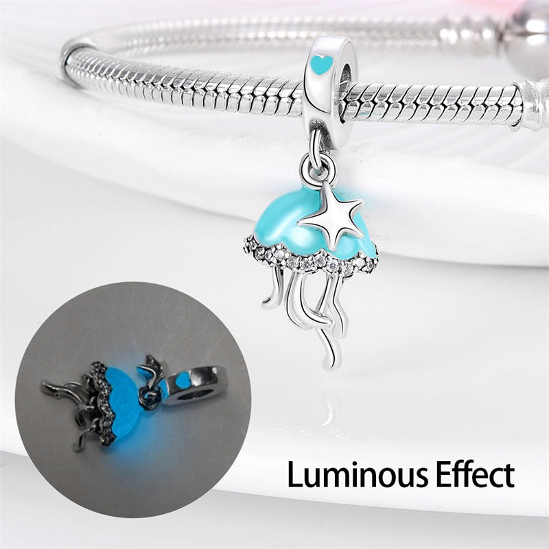 Marine Life Series Silver-Plated DIY Loose Beads For Jewelry Making