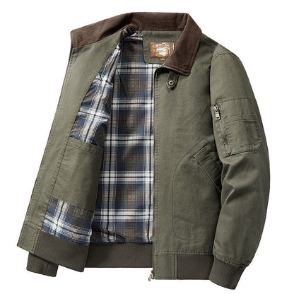 Men's Washed Cotton Flight Jacket
