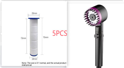 The Third Gear Adjustable Strong Supercharged Shower Head Household Bath Shower Hose Shower Head