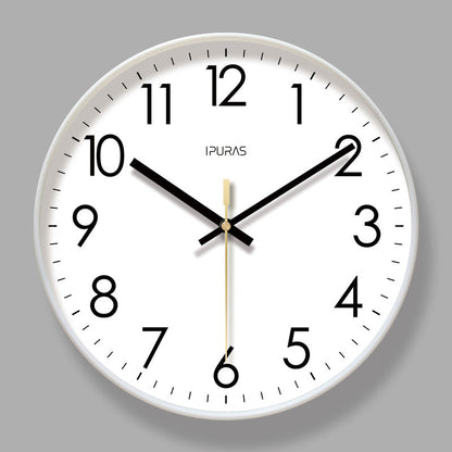 2025 New 10/12/14 - inch Electronic Calendar Wall Clock. Monitors temp & humidity. Dual - display. Mute. Quartz movement.