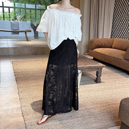 Fishtail Lace-Patchwork Skirt For Women