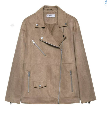 Women's Motorcycle Leather Jackets Autumn New