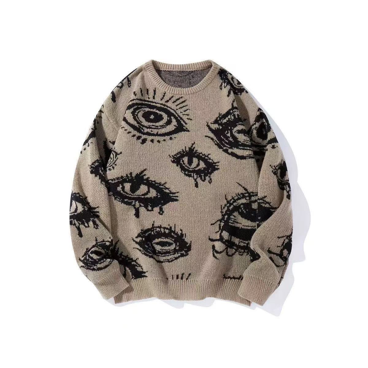 Round-neck Long-sleeve Loose-fitting Sweater