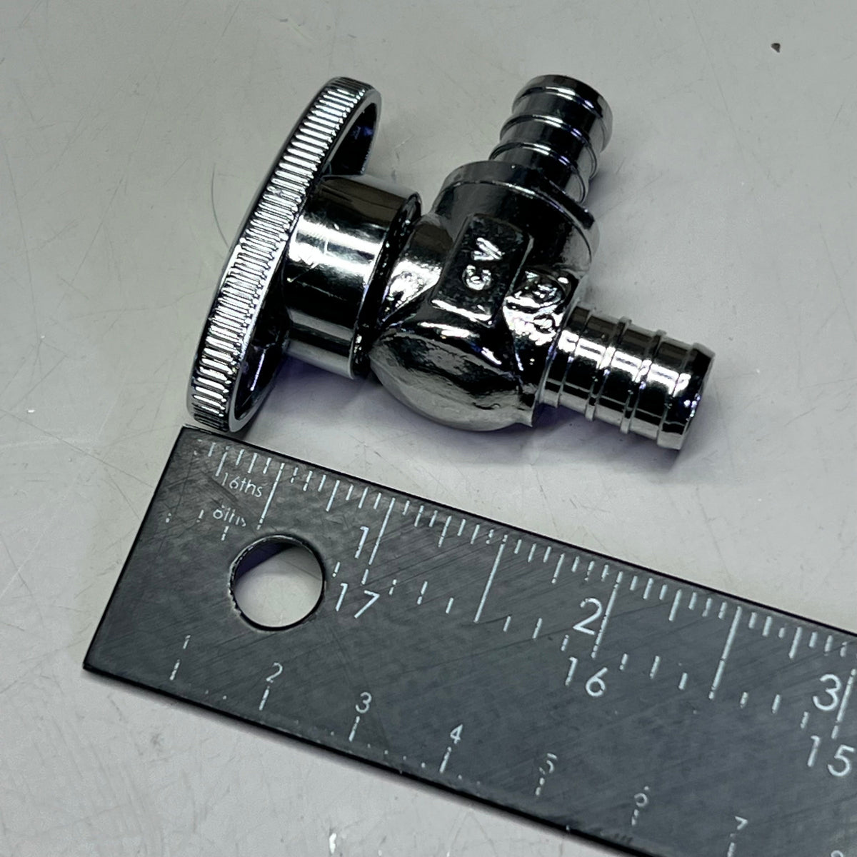 CROWN (5 Pack) Turn Supply Stop Valve 1/4", Chrome