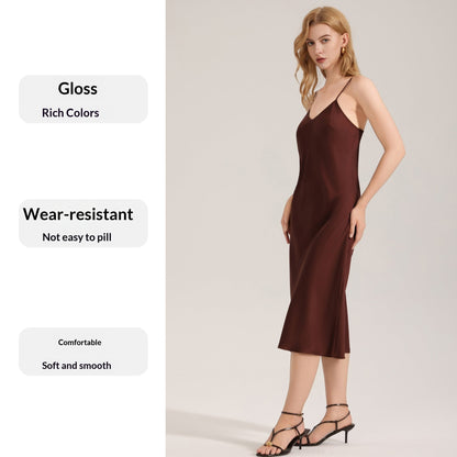 Solid Color Minimalist Satin Chiffon Pajamas For Women Camisole Nightgown And Loungewear