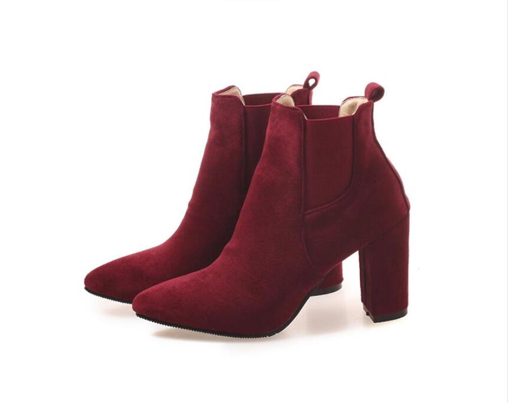 Frosted pointed booties