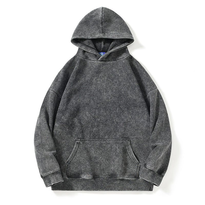 Combed Velvet Cotton Hooded Sweater