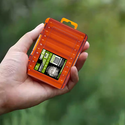 14-Compartment Fishing Tackle Box for Accessories, Lures & Hooks, Double-Sided Organizer.