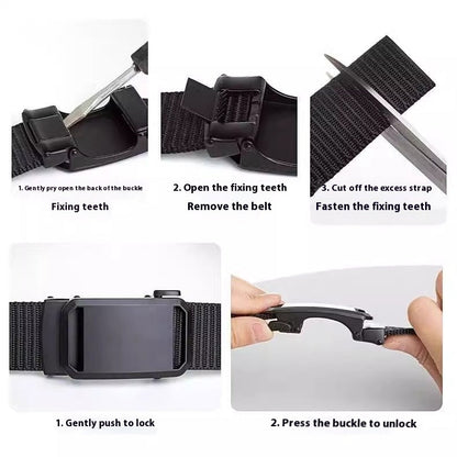 Men's Canvas Nylon Belt Lightweight And Ultra-thin