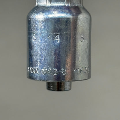 PARKER Hydraulic Hose 1JS43-10-8 Female Seal-LOK Swivel 5/8" x 1/2" Steel KP80039