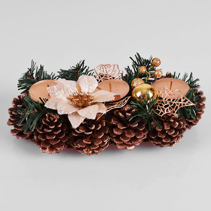 Birthday pine, fruit pine, needle branches, candle holders, flower garlands, home window decorations, handmade candle holders