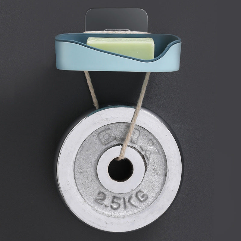 Contrast Color Drain Soap Box Double-Layer Storage Soap Box Bathroom Rack Strong Non-Marking Paste Soap Box