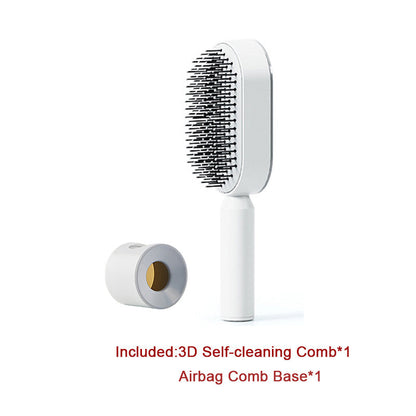 Self Cleaning Hair Brush One-key Airbag Massage