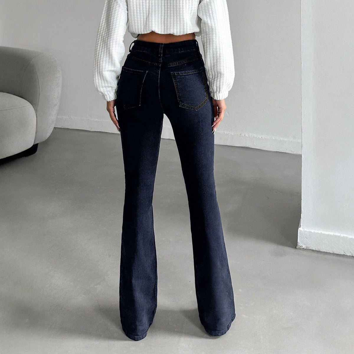 Versatile Womens Bootcut Denim Trousers