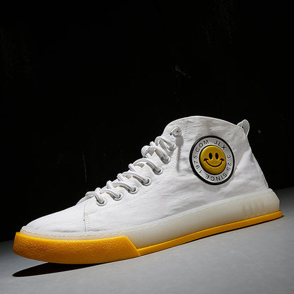High top canvas shoes