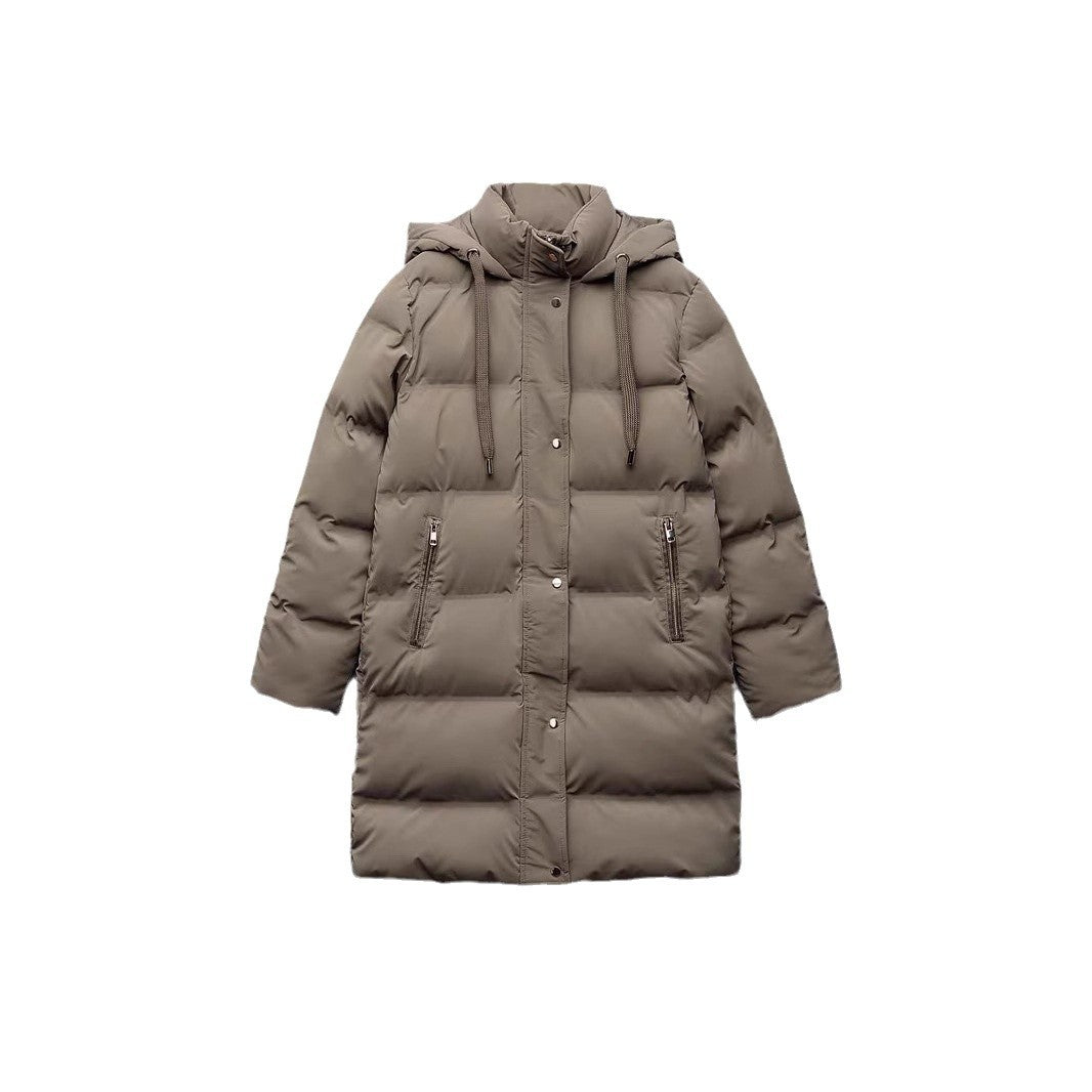 Cotton Jacket Hooded Slim Fit Slimming And Warm Long Bread Coat