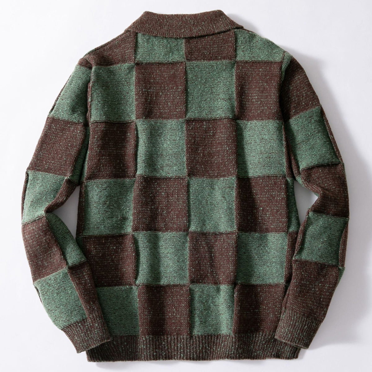 New AutumnWinter Classic Plaid Knitted Cardigan