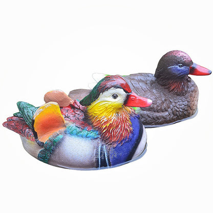 Floating Mandarin Duck Landscape Resin Decoration