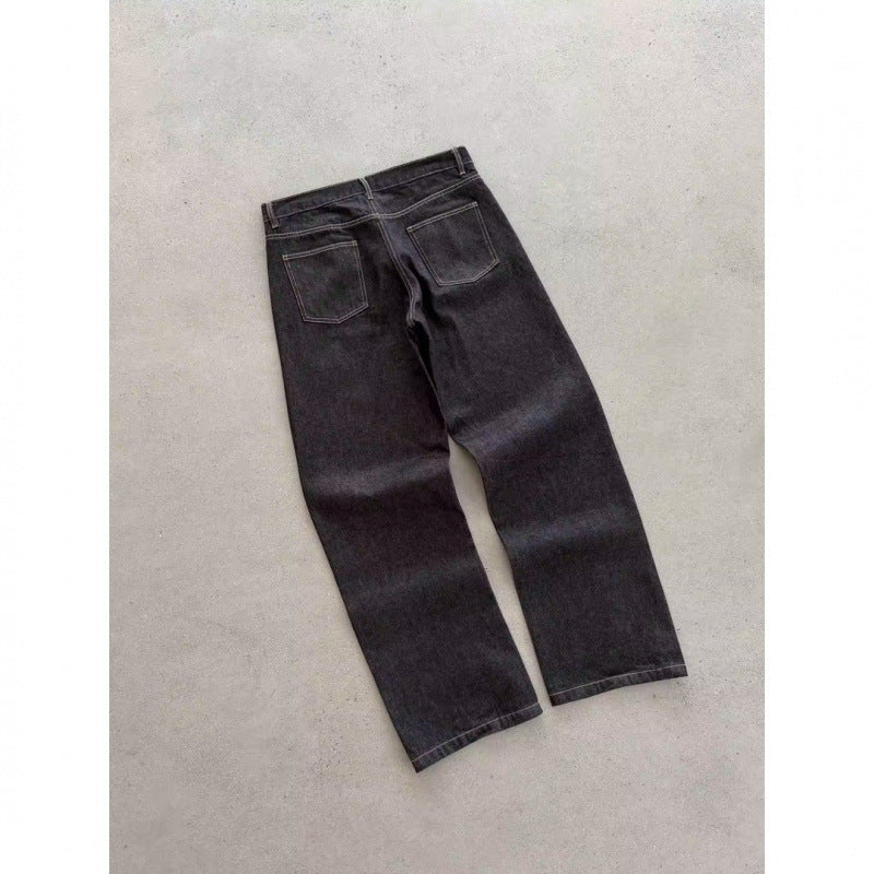 Summer New Versatile Washed Denim Jeans For Boys