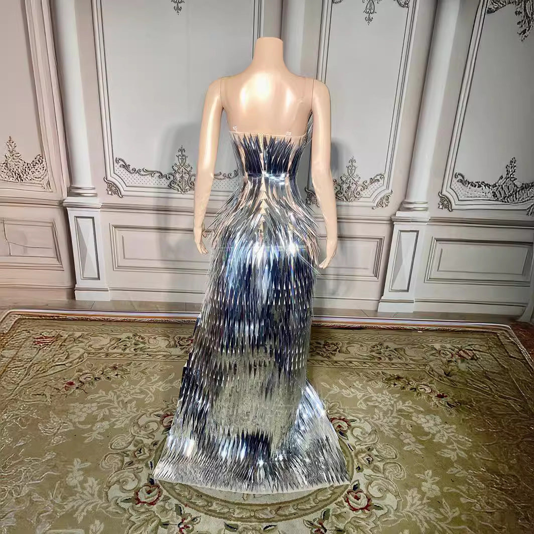 Luxury Sequined Evening Gown