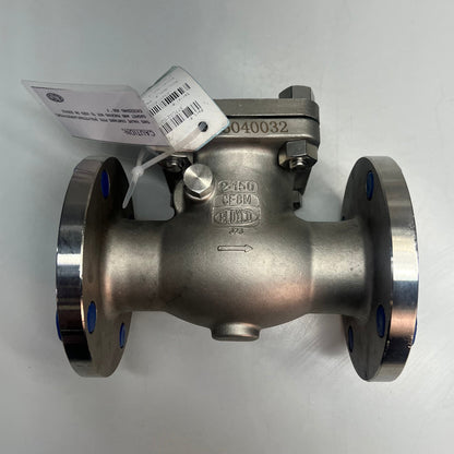 ALOYCO Integral Seat Swing Check Valve 150 Flange API Trim 10 316SS 2" 377C02020