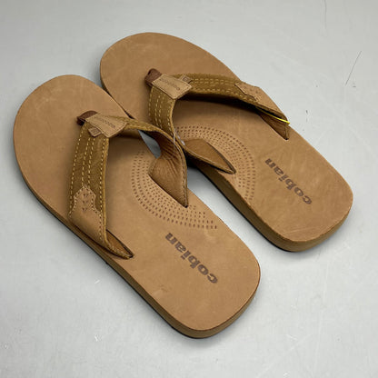 COBIAN Lazo Premium Leather Sandals Men's Sz 12 EU 45 Tan LZO-24-230-12