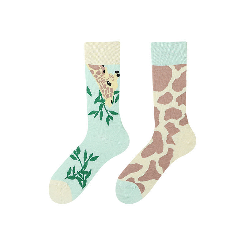 Asymmetric Middle Tube Cotton Socks Children