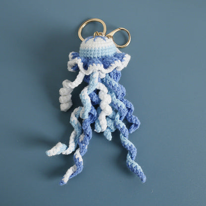 Hand-knitted Yarn Jellyfish Pendant