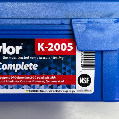 TAYLOR  Easy-To-Kit Complete Swimming Pool Water Testing Kit  Multicolor K-2005